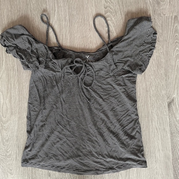 American Eagle Outfitters Stripes Top - Picture 4 of 4